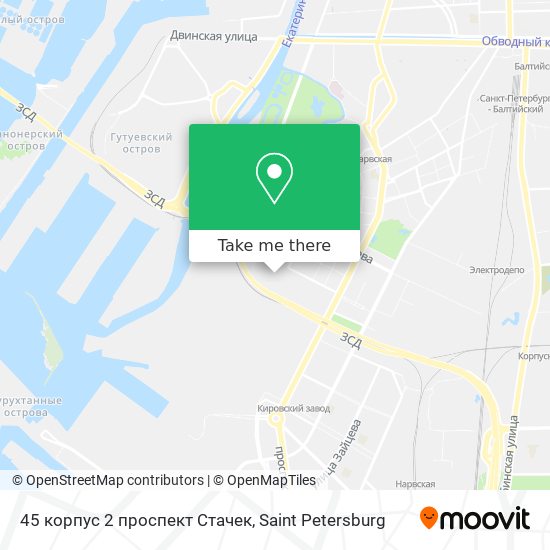 45 корпус 2 проспект Стачек map