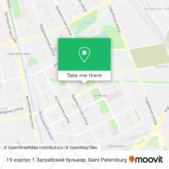 19 корпус 1 Загребский бульвар map