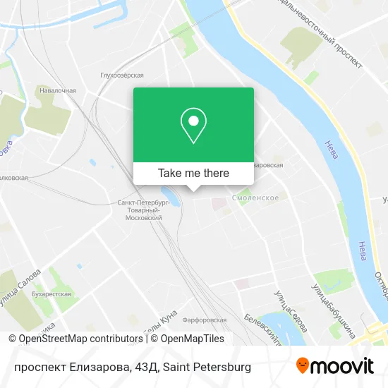 проспект Елизарова, 43Д map