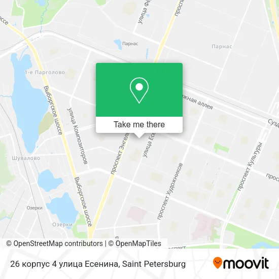 26 корпус 4 улица Есенина map