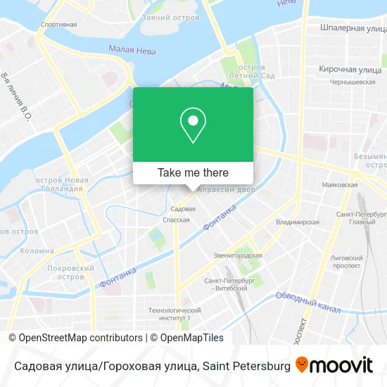 Садовая улица/Гороховая улица map