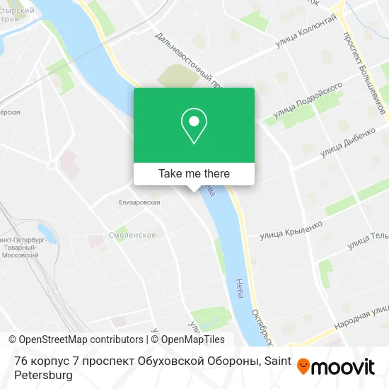 76 корпус 7 проспект Обуховской Обороны map