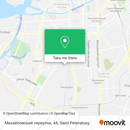 Михайловский переулок, 4А map