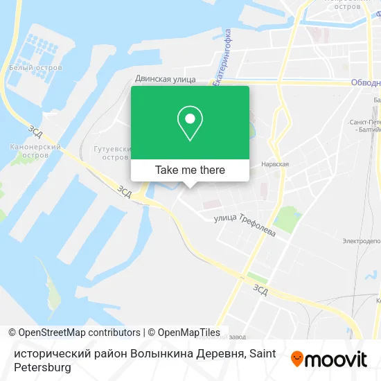 исторический район Волынкина Деревня map