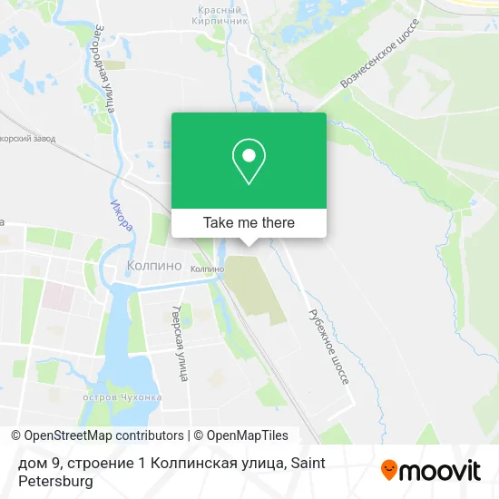 дом 9, строение 1 Колпинская улица map