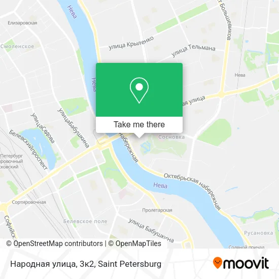 Народная улица, 3к2 map