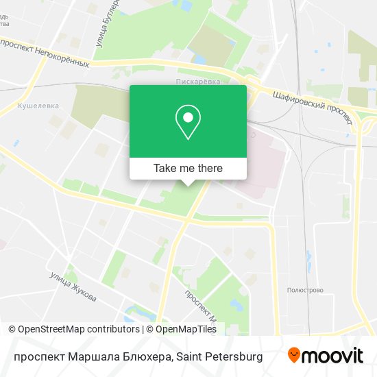 проспект Маршала Блюхера map