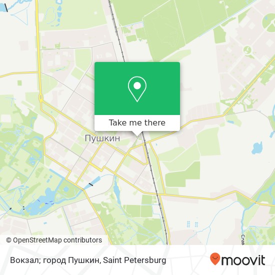 Вокзал; город Пушкин map