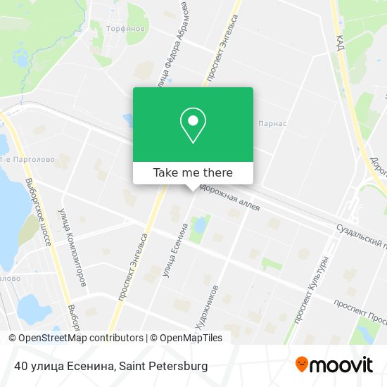 40 улица Есенина map