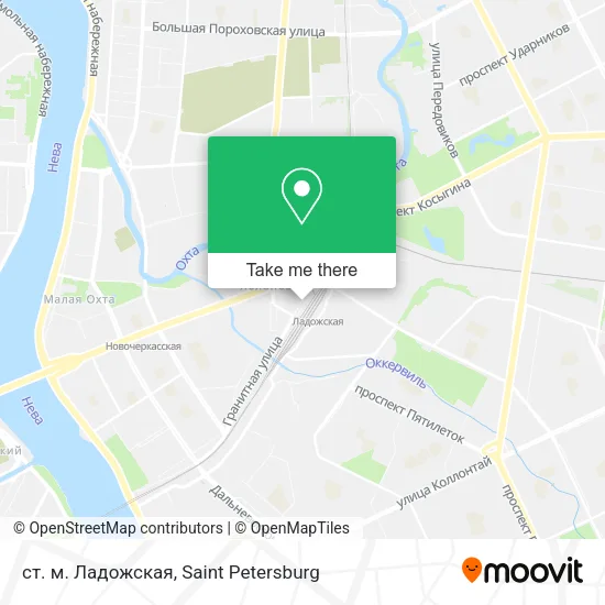 ст. м. Ладожская map