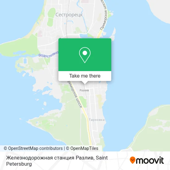 Железнодорожная станция Разлив map