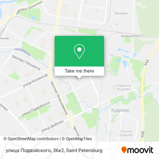 улица Подвойского, 36к2 map