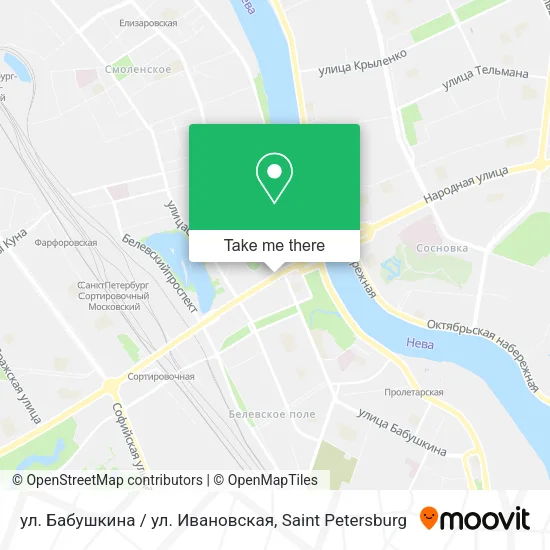 ул. Бабушкина / ул. Ивановская map