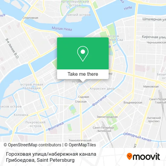 Гороховая улица / набережная канала Грибоедова map