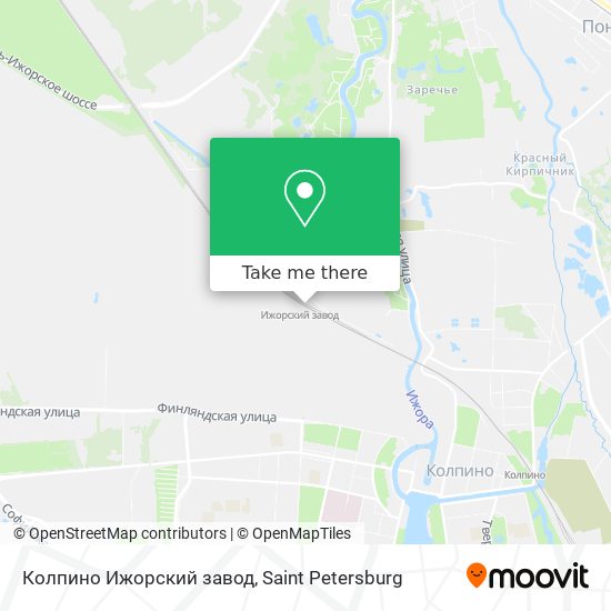 Колпино Ижорский завод map