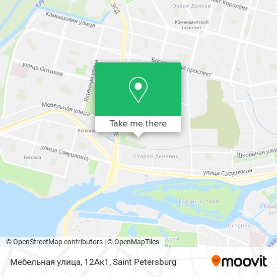 Мебельная улица, 12Ак1 map