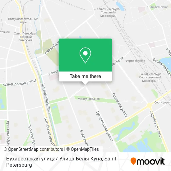 Бухарестская улица/ Улица Белы Куна map