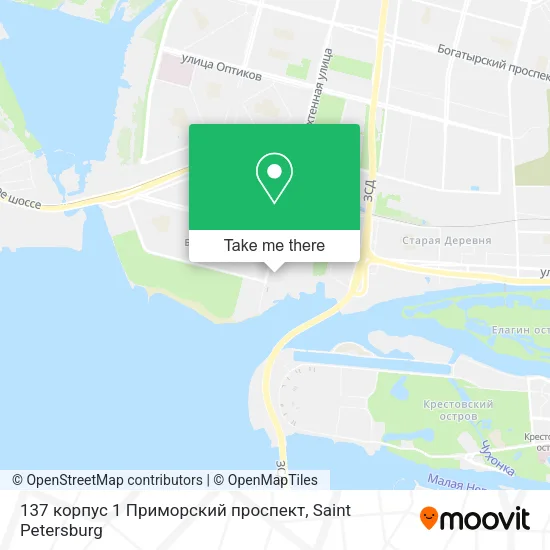 137 корпус 1 Приморский проспект map