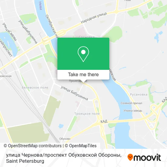 улица Чернова / проспект Обуховской Обороны map