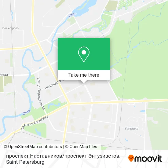 проспект Наставников / проспект Энтузиастов map