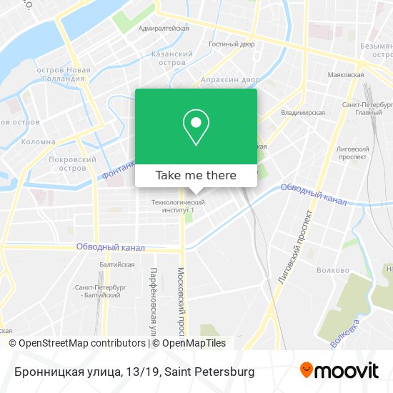 Бронницкая улица, 13/19 map