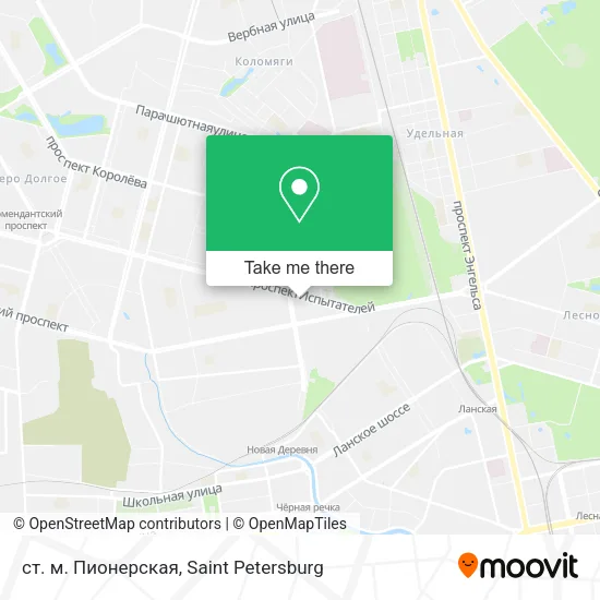 ст. м. Пионерская map
