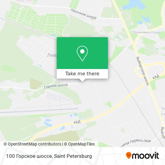 100 Горское шоссе map