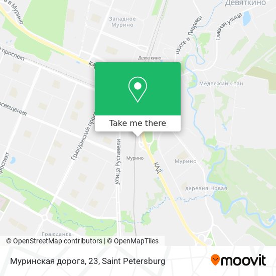 Муринская дорога, 23 map