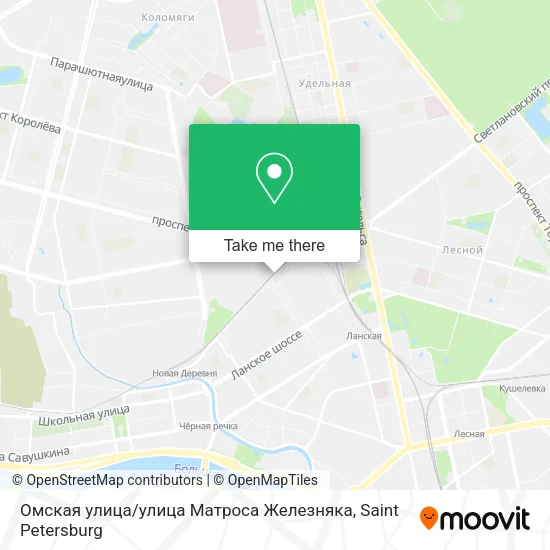 Омская улица / улица Матроса Железняка map