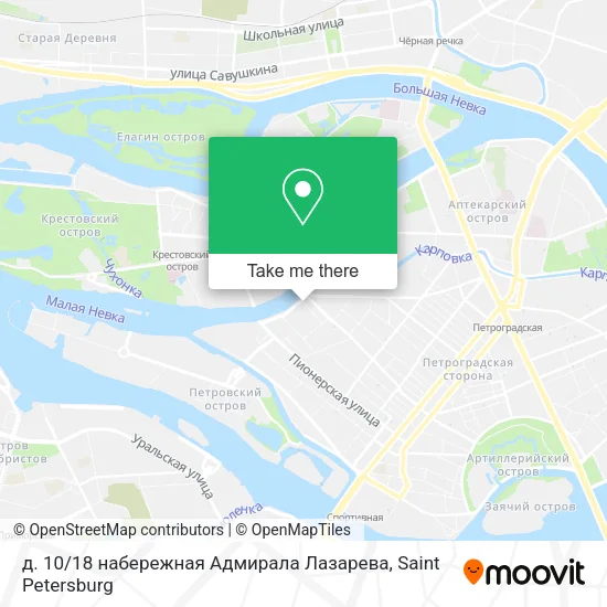 д. 10 / 18 набережная Адмирала Лазарева map