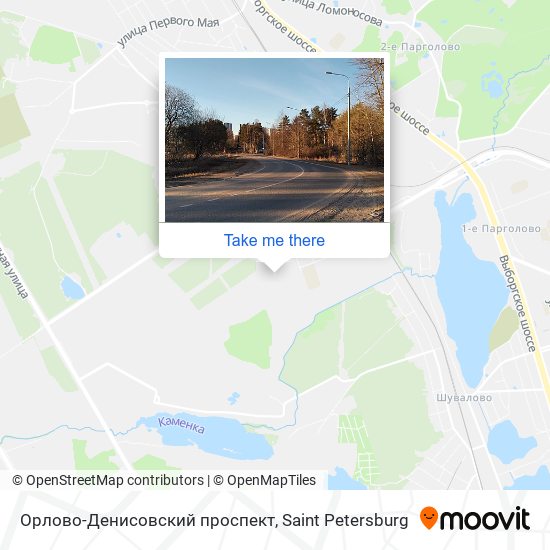 Орлово-Денисовский проспект map