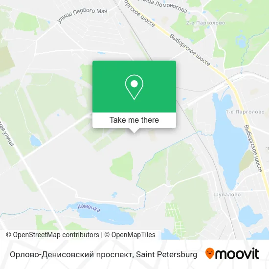 Орлово-Денисовский проспект map