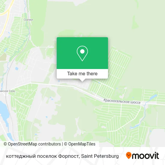 коттеджный поселок Форпост map
