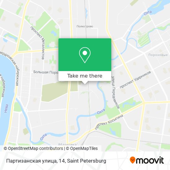 Партизанская улица, 14 map