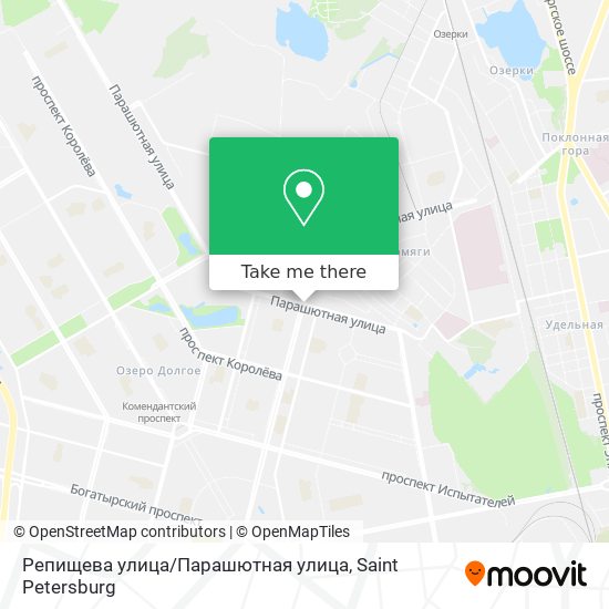 Репищева улица / Парашютная улица map