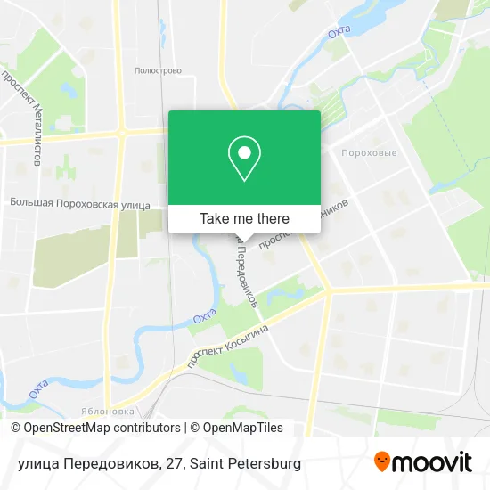 улица Передовиков, 27 map