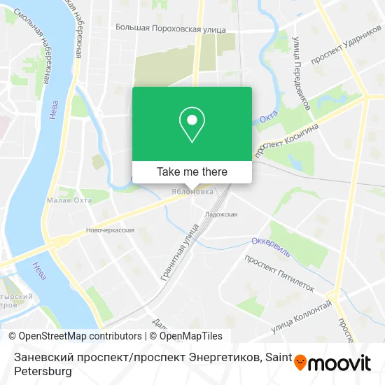 Заневский проспект / проспект Энергетиков map