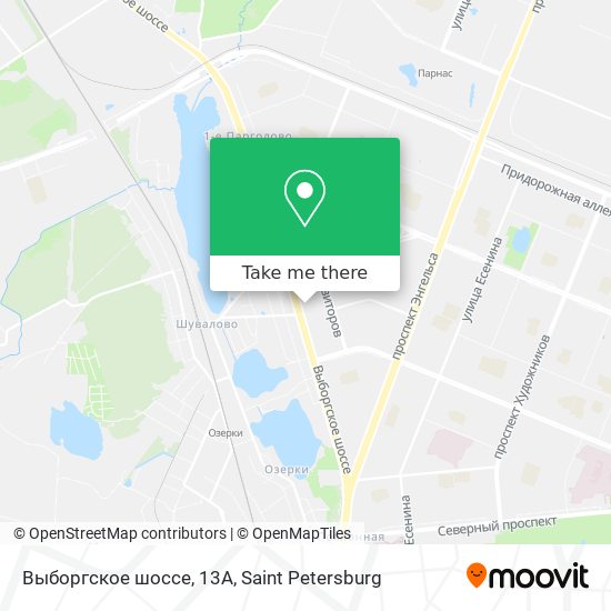 Выборгское шоссе, 13А map