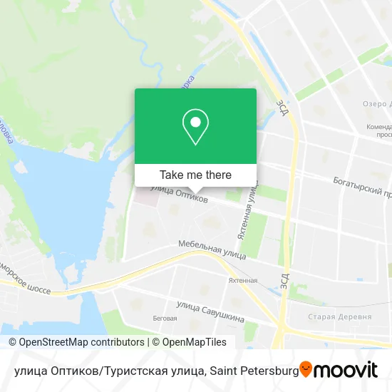 улица Оптиков/Туристская улица map