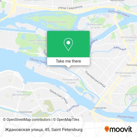 Ждановская улица, 45 map