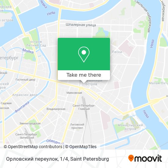 Орловский переулок, 1/4 map