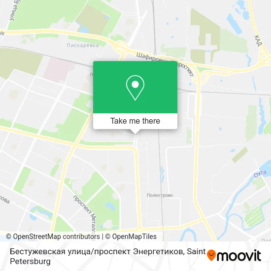 Бестужевская улица / проспект Энергетиков map