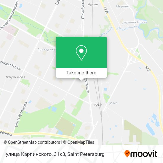 улица Карпинского, 31к3 map