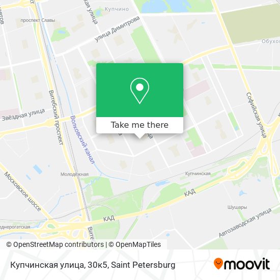 Купчинская улица, 30к5 map