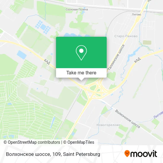 Волхонское шоссе, 109 map