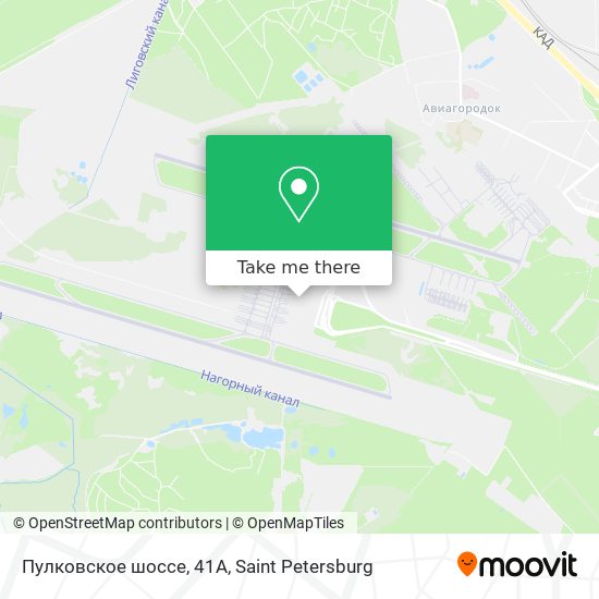 Пулковское шоссе, 41А map