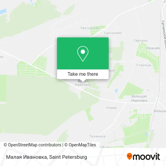 Малая Ивановка map