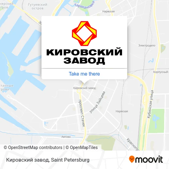 Кировский завод map