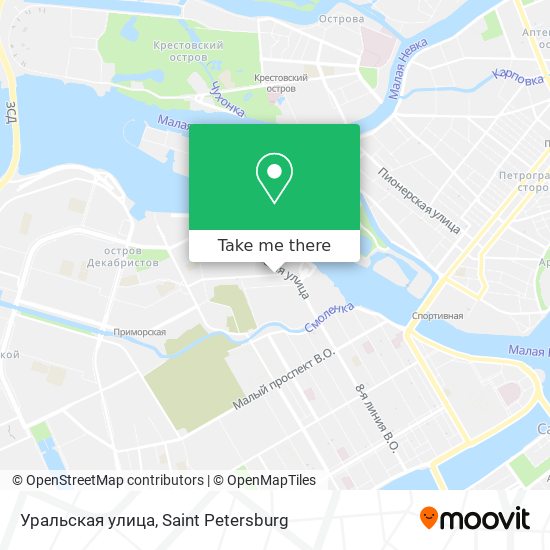 Уральская улица map
