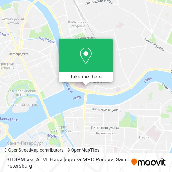 ВЦЭРМ им. А. М. Никифорова МЧС России map